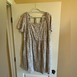 Lane Bryant flowery floral mini dress size 20 NWT/never worn.